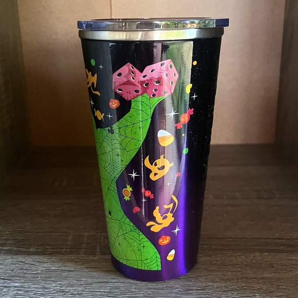 Disney Parks 2022 Oogie Boogie Stainless Steel Tumbler with Lanyard Hold - Picture 4 of 7